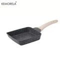 KEMORELA Tamagoyaki Pan, Japanese Omelette Pan, Black and White Tamagoyaki Egg Pan, Non Stick Rectangle Pan Small Frying Pan