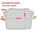Premium Car Front Window Windshield Cover, All-Weather Anti-Snow Anti-Frost Anti-UV Sun