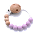 Baby Beech Pacifier Clip Round Colorful Silicone Teething Beads Food Grade Dummy Holder