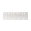 5-grid Wall-mounted Cosmetic Storage Rack Plastic Punch-free Bathroom Shelf Cuttable