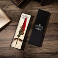 Vintage Mechanical Feather Dip Pen Set with Ink-Penholder-Bookmark Art Calligraphy Signature Writing Pen Holiday Gift Boxed