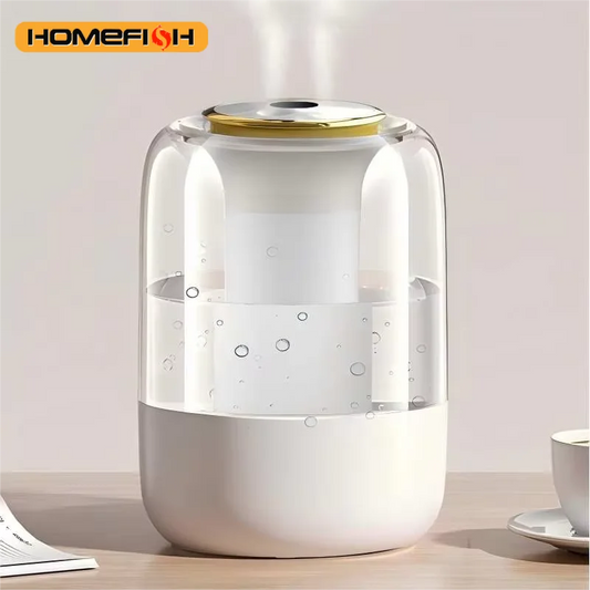HOMEFISH 2025 New Model Air Humidifier for Home Use, Quiet Bedroom Large Spray for