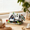 Forest Cabin Mini Building Blocks Set City Street View Greenhouse Windmill Tree House DIY Model Birthday Gift
