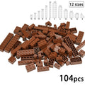 DIY Building Blocks Wall Figures Bricks 1x2 1x3 1x4 L Dots Educational Creative