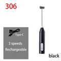 HOT Electric Milk Frother + Egg Beater Wireless Type-C Charging 3 Speeds Mini Handheld