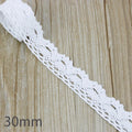 (5Meter/roll) White Beige Cotton Embroidered Lace Net Ribbons Fabric Trim DIY Sewing