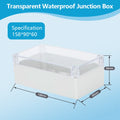IP67 Plastic Transparent Waterproof Enclosure Box for Outdoor Electronic Projects