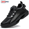 Rotating Button New Safety Shoes Men Anti-smash Anti-puncture Work Shoes Fashion Men