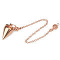 Cone 100% Copper Brass Metal Pendant Pendulum for Divination Dowsing Reiki Healing
