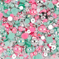 10g Mix Size Jelly Resin Flatback Rhinestone AB Imitation Pearl Beads For Nail Art DIY