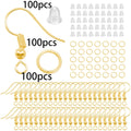 210-400pcs/Box Jewelry Making Kits Lobster Clasp Open Jump Rings End Crimps Beads Box