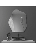 1PC Acrylic Cloud Shape Irregular Bathroom Shatterproof Mirrors, Non Glass Wall Mirror Decor for Bedroom, Living Room, Dressing