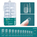 Nailpop 120pcs/box Gel X Nail Tips Medium Short Shape Almond/Square/Soft Gel Nail Tips
