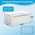 IP67 Plastic Transparent Waterproof Enclosure Box for Outdoor Electronic Projects