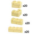 DIY Building Blocks Wall Figures Bricks 1x2 1x3 1x4 L Dots Educational Creative