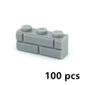 DIY Building Blocks Wall Figures Bricks 1x2 1x3 1x4 L Dots Educational Creative