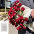 1pcs Rose Blanket Bouquet With Gift Bag Crochet Handmade Blanket of Roses Birthday