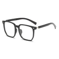 Anti Blue Light Photosensitive Color Changing Polygonal Large Frame Myopia Glasses 6023