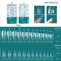 Nailpop 120pcs/box Gel X Nail Tips Medium Short Shape Almond/Square/Soft Gel Nail Tips