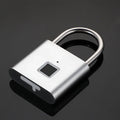 Keyless USB Charging Fingerprint Lock Smart Padlock Waterproof Door Lock Unlock Portable Anti-theft Padlock Zinc Home Tools