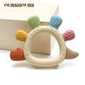 Baby Dinosaur Silicone Teething Toys BPA Free Easy to Grip Infant Care Teether Chewing
