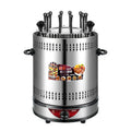 Electric BBQ Grill 6/8/10 Sticks Automatic Revolving Vertical Grill Timing Barbecue Tools Smokeless Mutton BBQ Skewers Machine