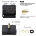 Wall Clock Mechanism 12/16/18/22 mm Shaft Silent Quartz Movement Machine Silent Sweeping Second Movement for Clock Repair / DIY