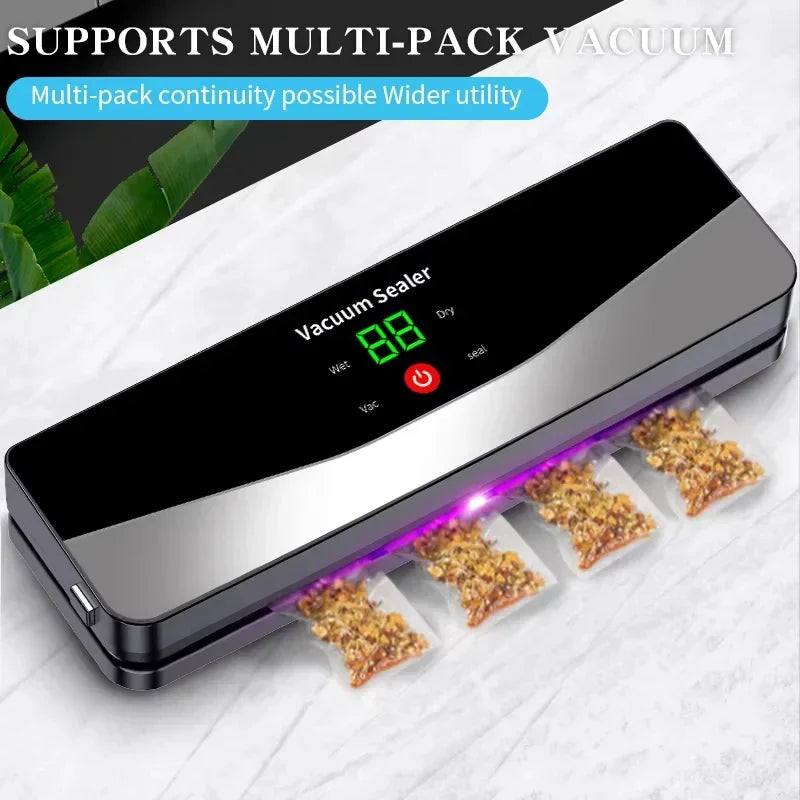2026 Rechargeable Wireless Portability Vacuum Sealer With Sealing Countdown Display