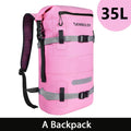 NEWBOLER 35L PVC Waterproof Dry Bags With Wet Pocket Backpack For Kayaking Boating Swimming Outdoor Sports Bag
