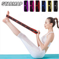8 Section Style Dance Resistance Band Yoga Stretching Pilates Fitness Digital Elasticity Elastic Stretch Training Tension Belt