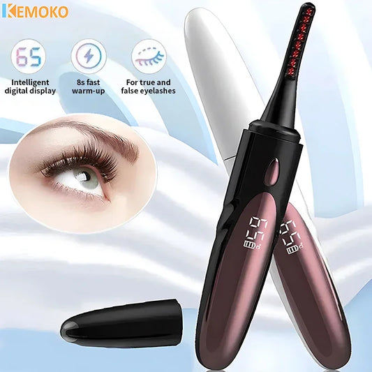 Electric Heated Eyelash Curler USB Rechargeable Eyelashes Curler 4 Mode Quick Heating