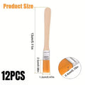 12-48PCS Nylon Brushes Short Wooden Handle Art Paint Brushes, Watercolor Brushes Wall