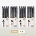 BAOKE 4-Size Calligraphy Pen Set for Writing, Drawing & Hand Lettering, Black Ink Brush
