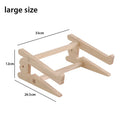 Solid Wood Laptop Stand Removable Vertical Bracket Cooling Base For Macbook Air Pro