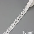 (5Meter/roll) White Beige Cotton Embroidered Lace Net Ribbons Fabric Trim DIY Sewing