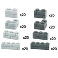 DIY Building Blocks Wall Figures Bricks 1x2 1x3 1x4 L Dots Educational Creative