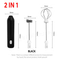 HOT Electric Milk Frother + Egg Beater Wireless Type-C Charging 3 Speeds Mini Handheld
