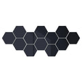 6/12pcs 3D Mirror Wall Sticker Hexagon Decal Home Decor DIY Self-adhesive Mirror Decor