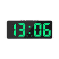 Acrylic/Mirror Digital Alarm Clock Voice Control Snooze Night Mode Table Clock 12/24H