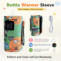 USB portable baby bottle warmer, 3-speed temperature adjustment, no need for batteries, suitable for travel as a thermos heating