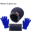 Winter Hat for Men Women Beanie Hats Scarf Glove Earmuff Set Thick Warm Slouchy Beanies