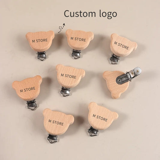 Beechwood Pacifier Clip 8-Pack 10-Pack | Personalized with Name & Logo | Baby Accessories
