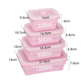 4PS Collapsible Food Storage Containers with Lids & Vent,, Kitchen Stacking Silicone