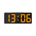 Acrylic/Mirror Digital Alarm Clock Voice Control Snooze Night Mode Table Clock 12/24H