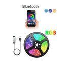 USB RGB LED Tape 5V Flexible Strip Bluetooth Control Self Adhesive Diode Lamp For TV
