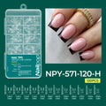 Nailpop 120pcs/box Gel X Nail Tips Medium Short Shape Almond/Square/Soft Gel Nail Tips