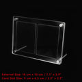 1-12 Slots Transparent Acrylic Display Stand for Pokemon/ Yu-Gi-Oh/NARUTO/One Piece/TCG Cards, Dustproof Polaroid Picture Frame