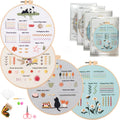 3/4pcs Embroidery Starter Kit for Diy Crafter
