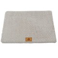 3D Foam Pet Bed With Removable Washable Faux Fur Cover Orthopedic Waterproof Dog Bed For Crate Anti-Slip Bottom Dog Bed