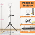 Tripod With LED Ring Light For Phone Tripod Camera Stand Selfie Photography Light LED